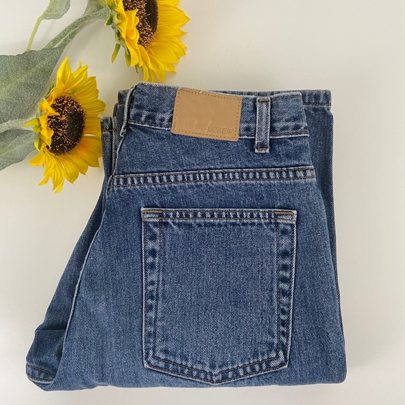 J Crew Button Fly Mid Rise Straight Jeans Size 6 - Picture 1 of 8
